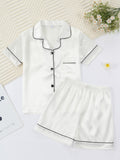 Kids Satin Pajama Set 🖤 – Classic Black Sleepwear (Ages 5–14)
